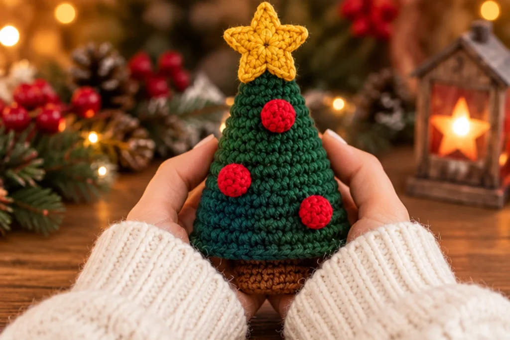 Mini Weihnachtsbaum häkeln